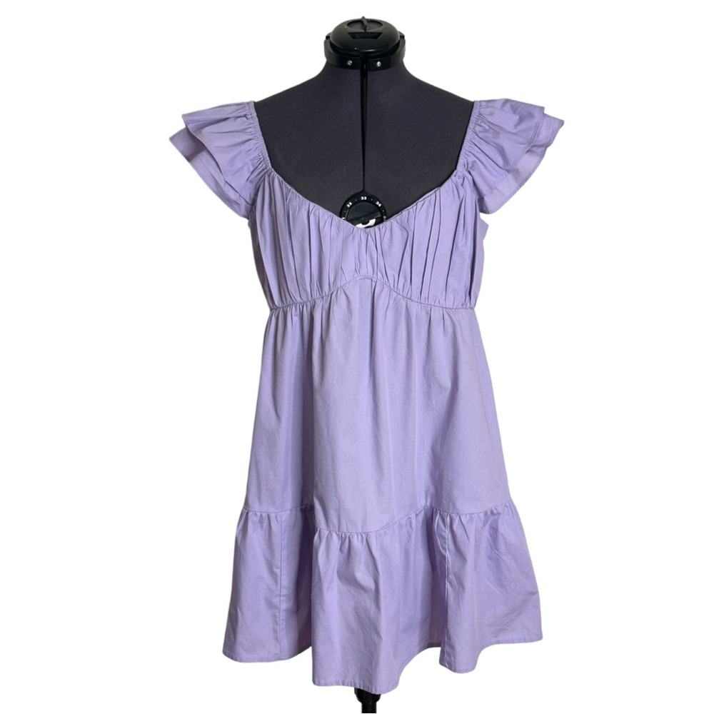 Abercrombie & Fitch The Flutter Sleeve Mini Dress